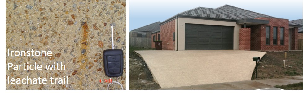 Iron stone concrete